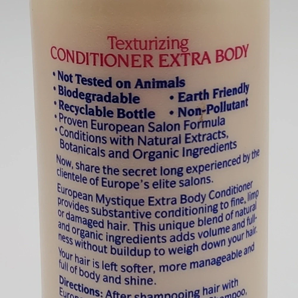 Vintage 1991 European Mystique Texturizing Conditioner 12 Oz‎ New Discontinued